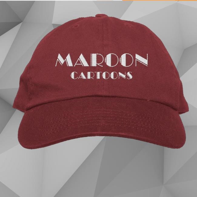 Super Yaki Merch Store Maroon Cartoons Hat
